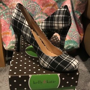 Kelly & Katie Plaid Heels